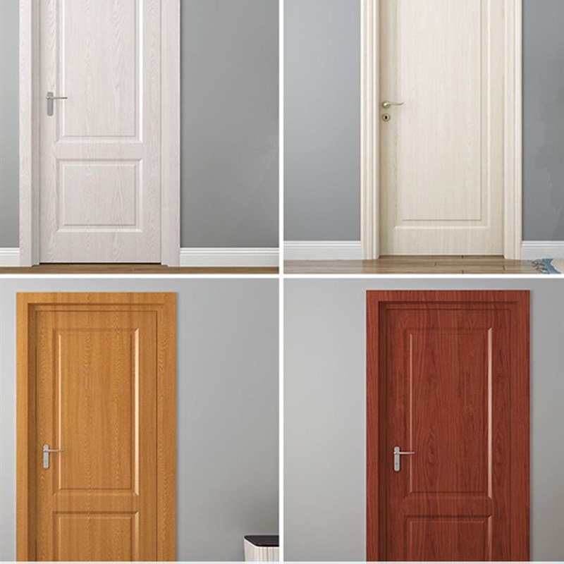 防盗门贴膜不锈钢门铁门翻新贴家具门改色防水木纹贴纸 自粘墙贴