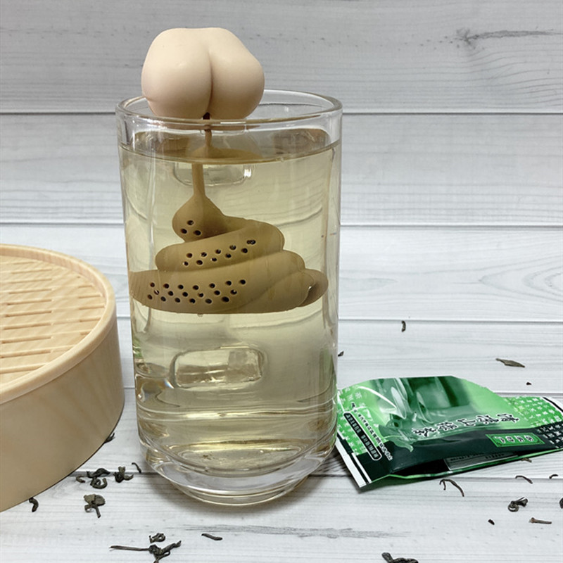 创意恶搞搞怪大便泡茶器冲茶叶过滤网滤茶器懒人茶漏器便携泡茶器