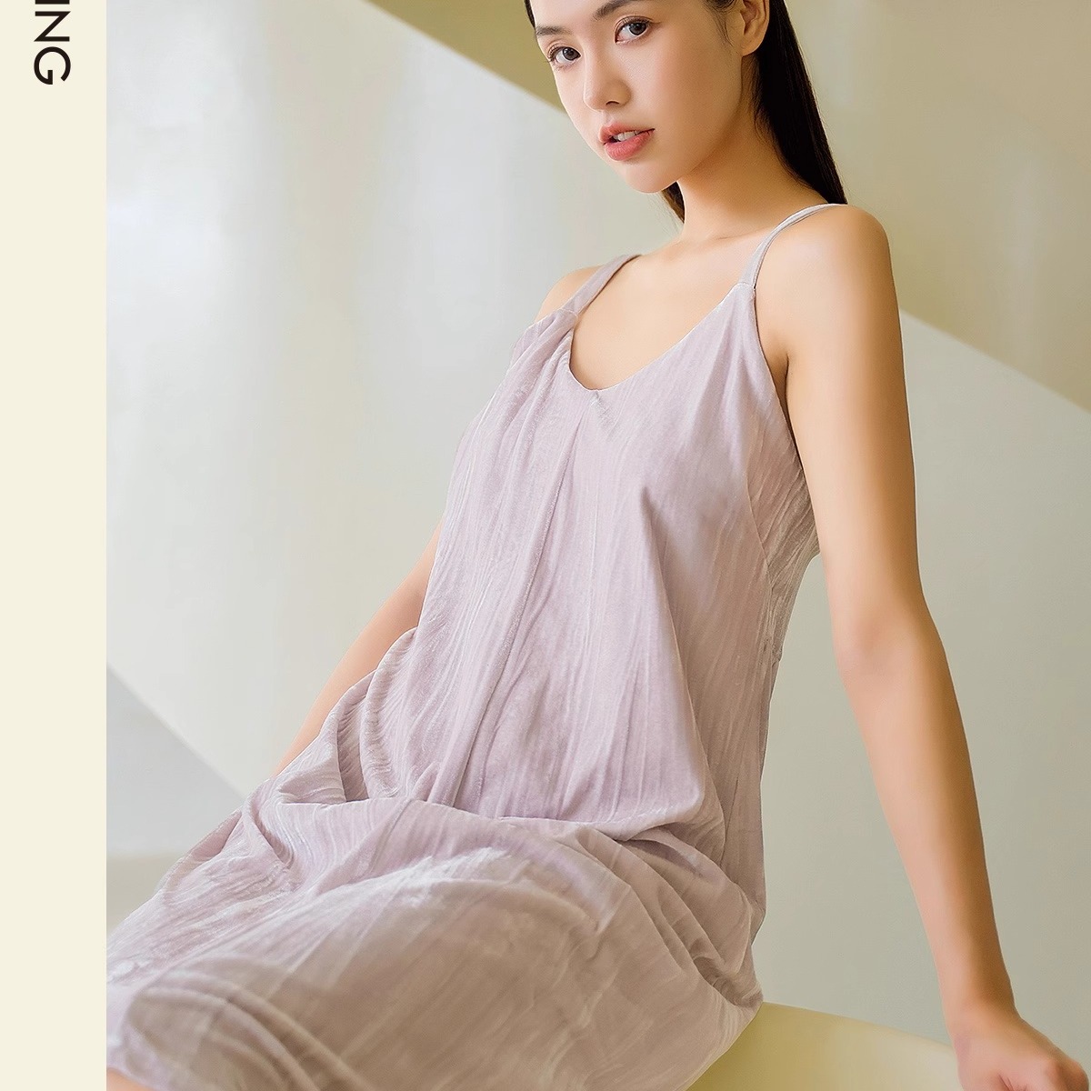 歌瑞森天鹅夏季吊带睡裙