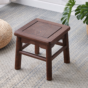 鸡翅木加大富贵凳实木制大矮凳子家用门口换鞋凳茶几木质复古方凳