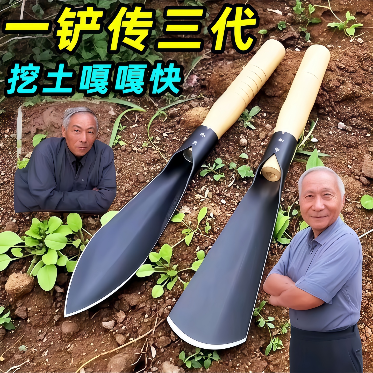 种花菜小铲子户外挖野菜锰钢铲
