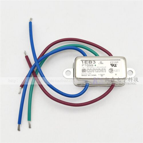 1EB3 B系列F7099 6609020-2 Corcom 1A UL CSA VDE EMI单相滤波器
