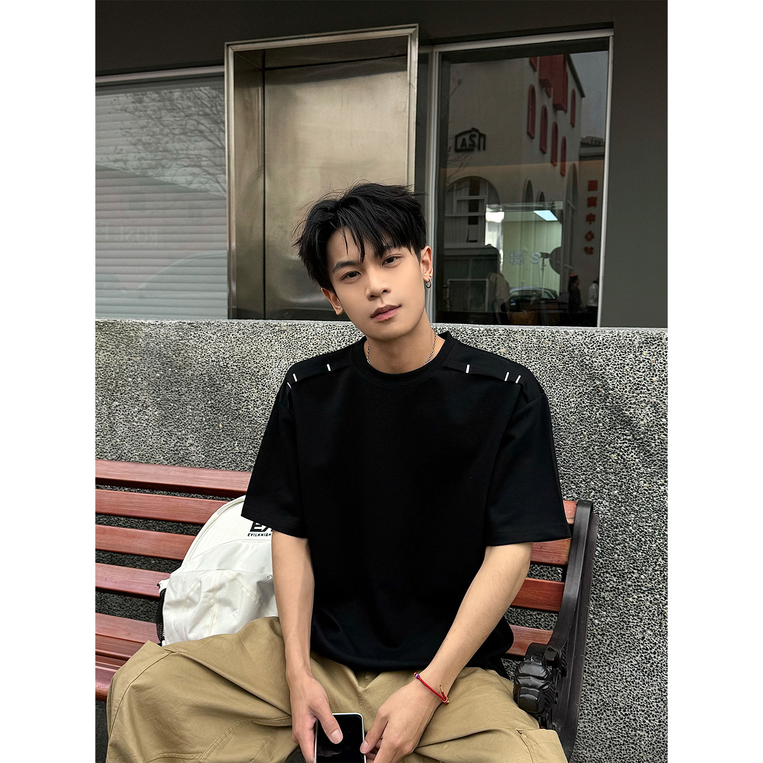 GKKRT美式解构高街凉感短袖T恤图片