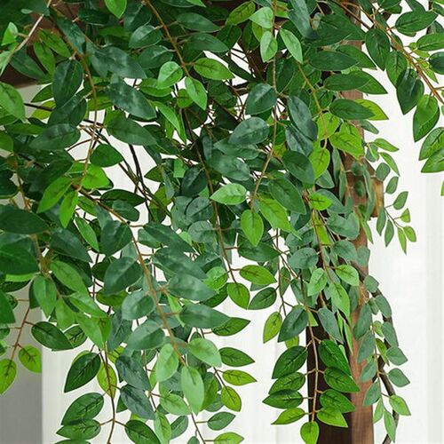 仿真槐树叶手感胶塑料榆树枝植物叶子假树枝工程装饰造景仿真树叶