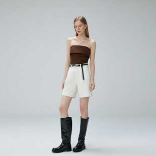 牛仔短裤 夏季 女四面弹莱卡面料高级简约显瘦五分裤 包邮