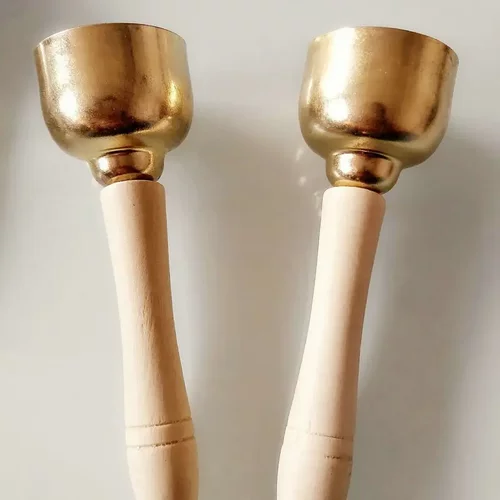 专业奥尔夫乐器碰钟碰玲 少儿打击乐器撞钟 木把碰钟