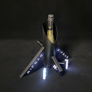 饰品展示架家用倒挂香槟杯架葡萄红酒瓶酒架 飞机红酒架摆件酒柜装