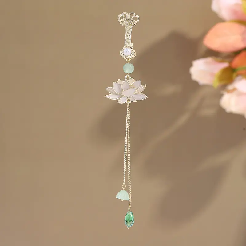 古风旗袍国潮风压襟气质胸针挂件汉服茶服流苏复古中式妆配饰品女