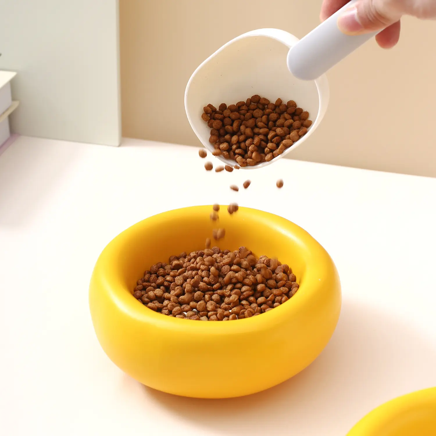 创意橘子造型宠物碗家用猫狗食盆高颜值猫碗狗碗陶瓷饮水碗猫咪碗