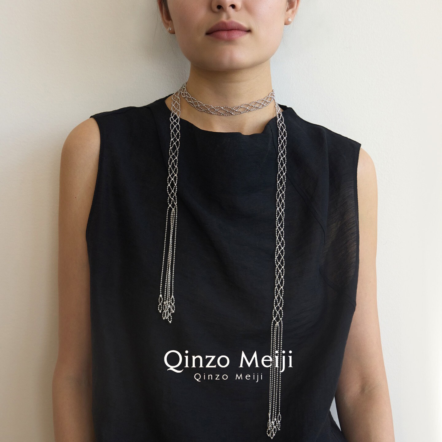 蕾丝月帘项链女2026新长款颈链轻奢小众设计高级感独特毛衣链配饰