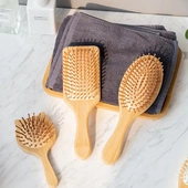 梳子木梳气垫梳美发檀木蓬松按摩梳防静电防打结榉木楠竹头皮