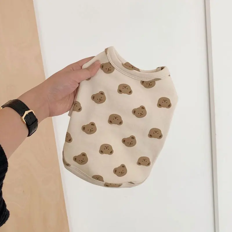 春秋季打底衫宠物泰迪狗狗猫咪博美通用雪纳瑞小型幼犬衣服