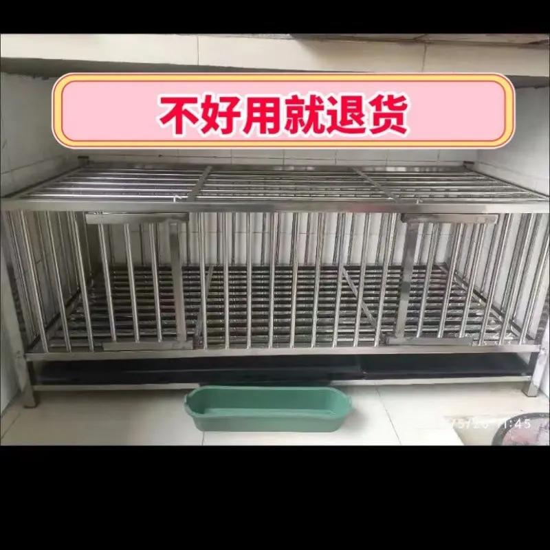 鸡笼养鸡家用不锈钢子大号特大养殖笼宠物室外兔子笼加密鸡鹅鸭笼