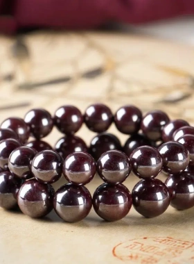 发黑辰砂乌金辰砂手链本年年男女款朱砂手链手串节日礼物