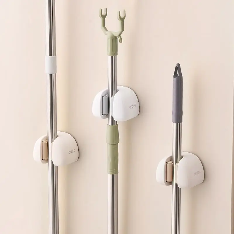 吸盘拖把壁挂夹卫生间浴室扫把拖布拖把架免打孔固定置物收纳