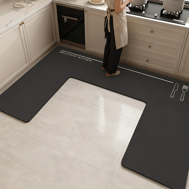 u型厨房地垫大面积全铺转角地毯