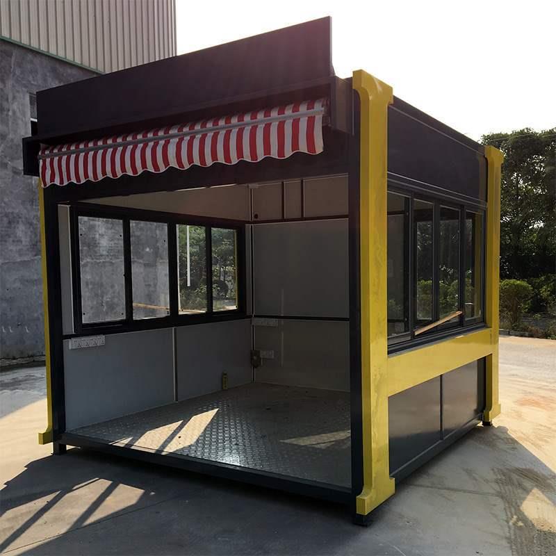 户外移动售货亭奶茶亭小吃亭景区广场小区地摊售货亭厂家制作