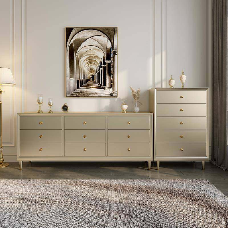 实木五斗柜卧室床尾柜客厅置物柜专用靠墙一体抽屉柜收纳柜储物柜