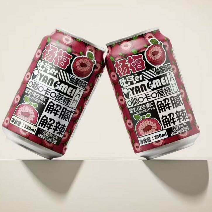 【新品冲量价】杨梅味气泡水整箱罐装碳酸饮料夏季饮品下午茶解渴