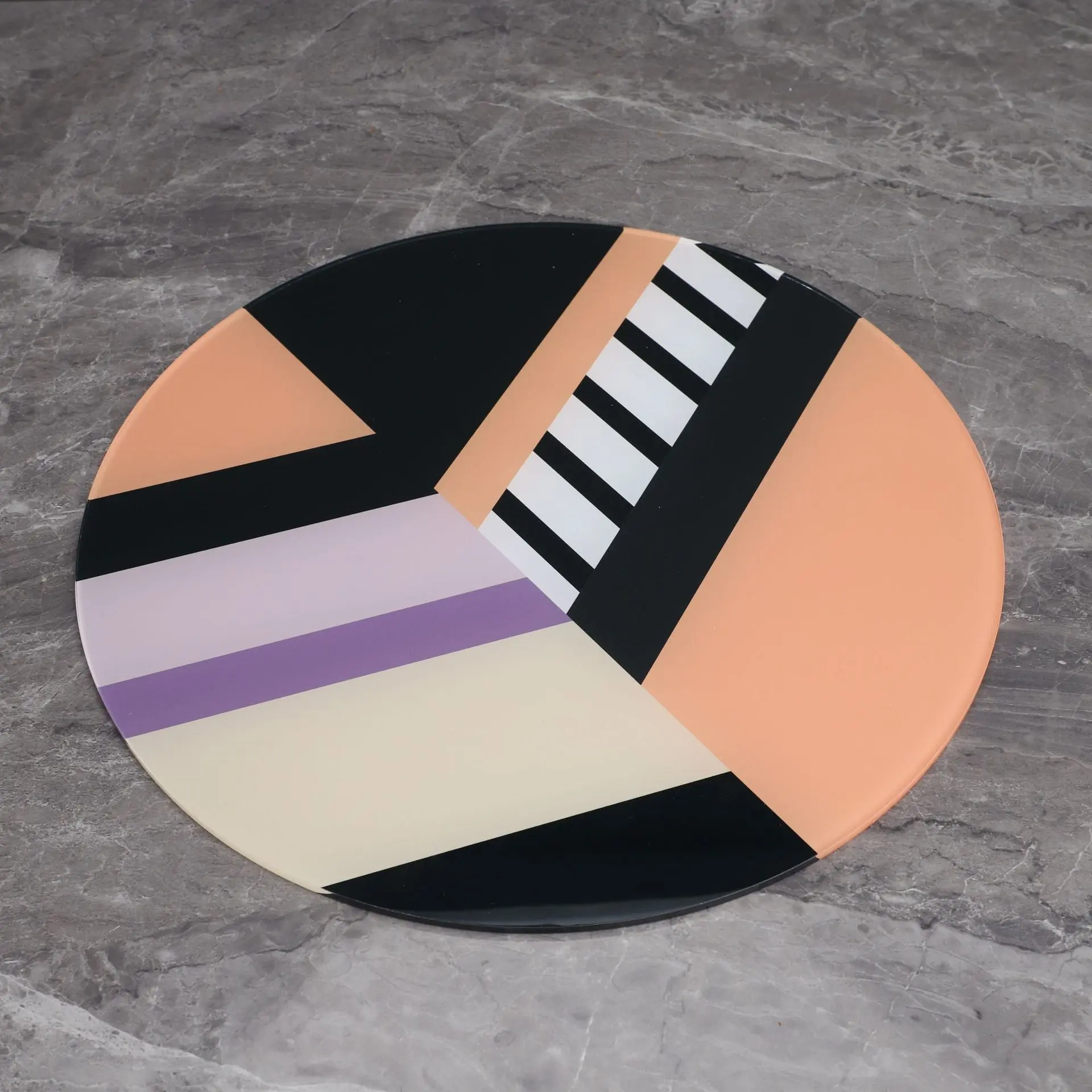 彩色亚克力拼接托盘样板房卧室厨房客厅餐厅桌面家居软装饰品摆件