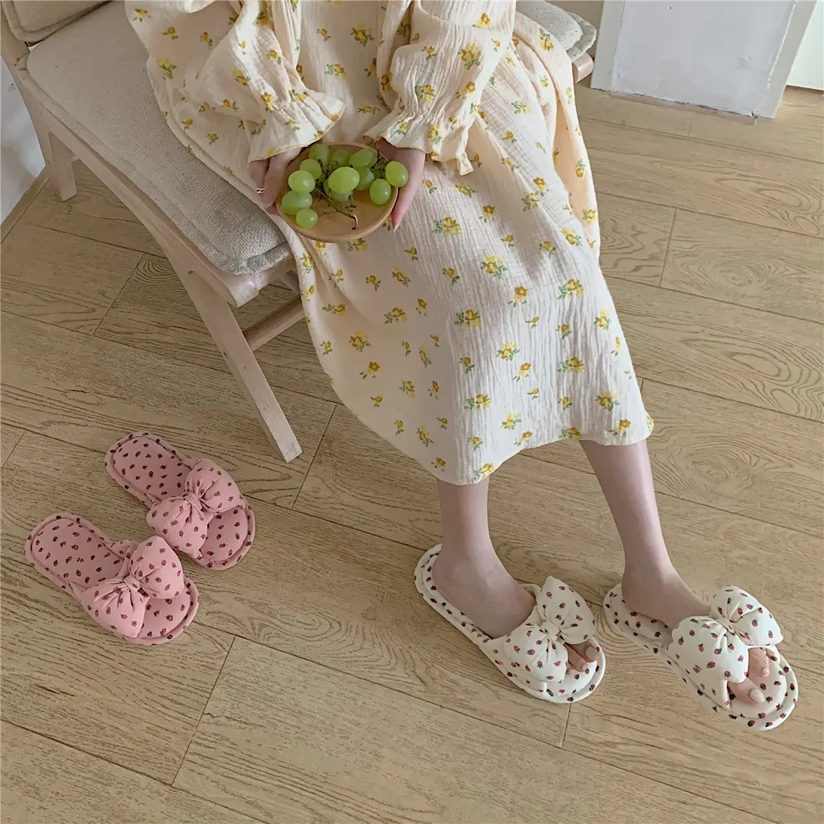 可爱心女夏亚麻拖鞋居家室内四季用静音布艺拖鞋001yzxdj现货PVC