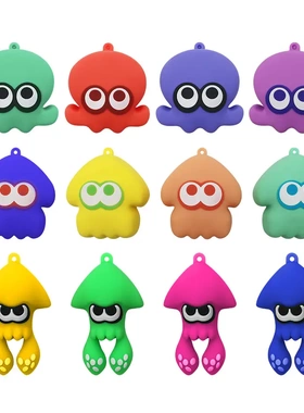 喷射战士oon 3swith卡通游戏公仔可爱钥匙链钥匙扣普通包装PVC