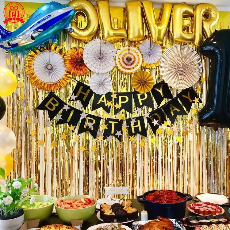 帘2米1米生日派对婚庆典礼舞台布置用品拍照道具门帘PJ18SR-YSL