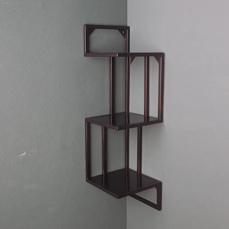 轻奢墙上置物架铁艺创意墙架电视装饰架工业风网红书架搁板收纳架