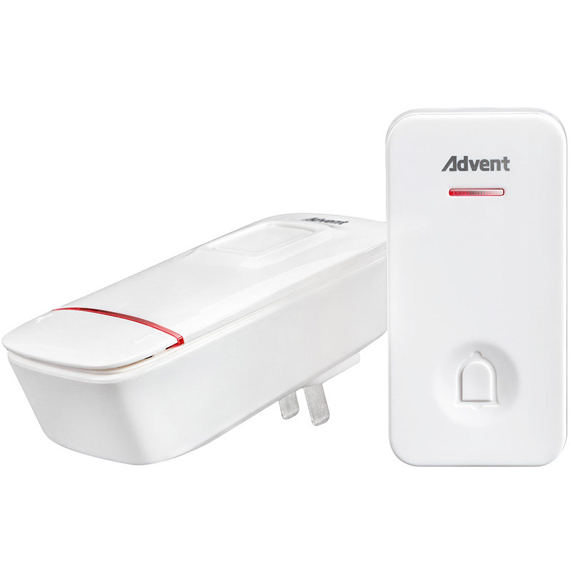 海得曼自发电门铃无线家用防水超远距离一L拖二智能电子遥控免插