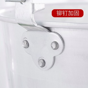 家用铝水f桶手提桶大号加厚储水用洗澡带盖洗衣小圆桶铝制水 老式