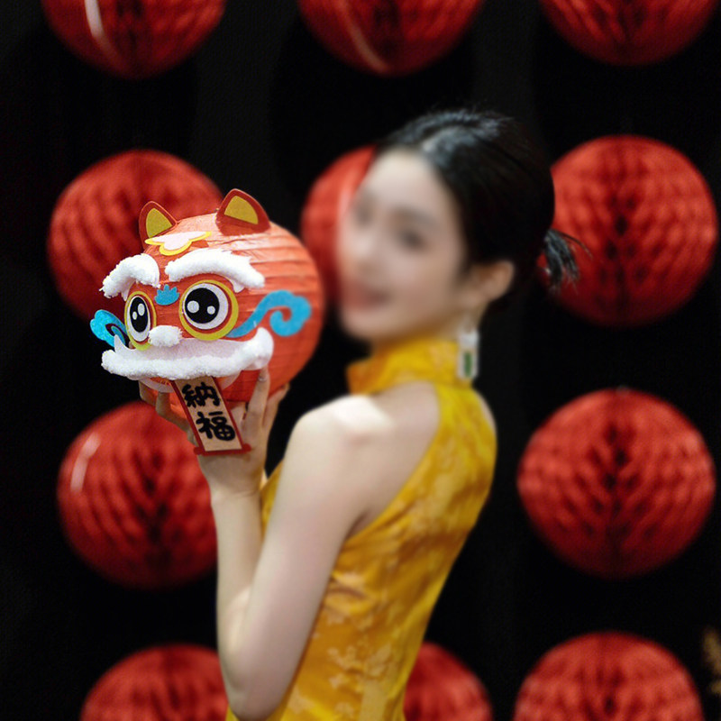 婚礼接亲拍照醒狮灯笼国潮发光小摆件婚庆用品中R式结婚礼装饰道,节庆用品/礼品,堵门/游戏道具,淘宝优惠券,粉丝福利购,淘宝优惠卷