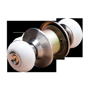 陶瓷门锁通用室内锁舌卧室卫生间老式圆形幼儿园T球形不锈钢教室