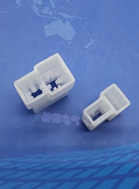 2P汽车接插件1-j180908-0连接器 6.3接线端子 180907公母对接插头