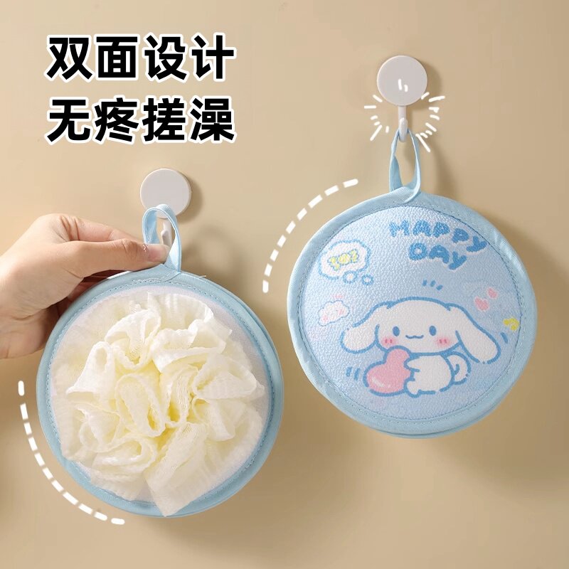 儿童搓澡巾沐浴球二合一专用宝宝搓澡搓泥无痛玉桂狗卡通洗澡浴花