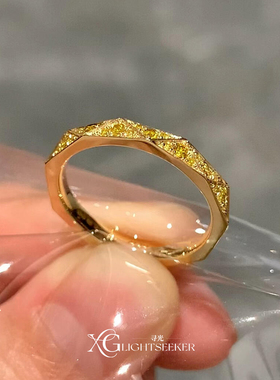 复古爆闪满天星菱形戒指女