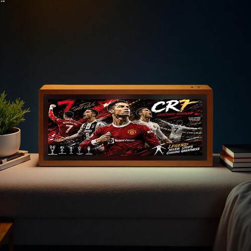 C罗CR7足球明星灯光画皇马球星男生卧室小夜灯球迷生日礼物摆件