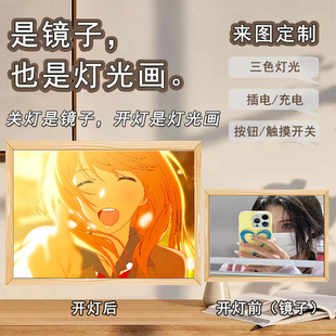 四月是你的谎言灯光画宫园薰周边小夜灯动漫手办镜子相框生日礼物