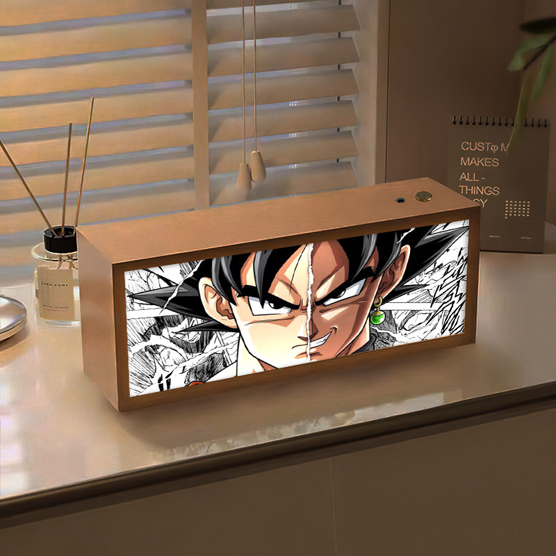 动漫龙珠孙悟空周边灯光画卧室蓝牙音响小夜灯送朋友发光礼物摆画