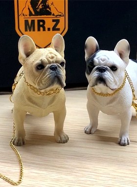 Mr.Z法国斗牛犬树脂狗工艺品装饰车摆件家居桌面可爱小物件送礼品