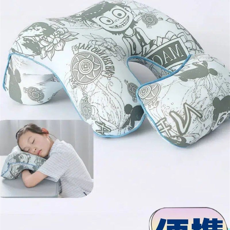 午睡枕小学生透气记忆棉趴睡枕卡通造型课桌适用儿童午休枕头,居家布艺,午睡枕,淘宝优惠券,粉丝福利购,淘宝优惠卷