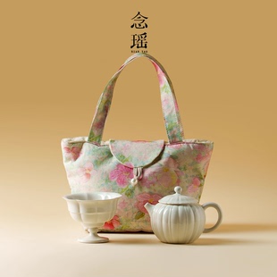 念瑶现代轻奢草木灰南瓜壶户外露营泡茶壶茶具套装礼教送朋友闺蜜