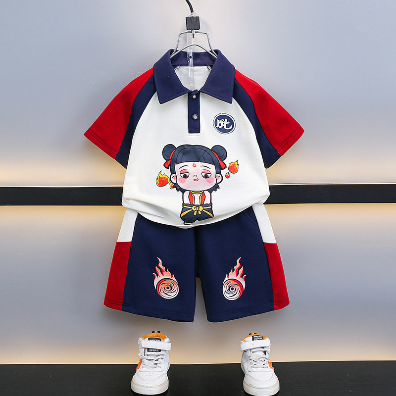 哪吒宝宝POLO衫夏季短袖