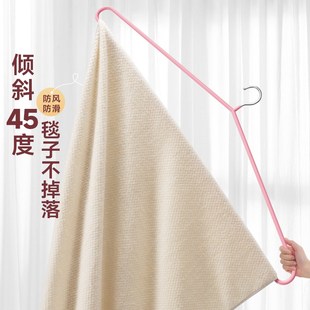 大衣架晒被子床单阳台家用大号浴巾被套I专用晾衣架加粗晒被子神