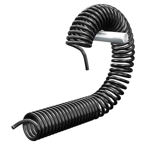 黑色PU弹簧管8mm/10mm气管A空压机软管气泵管螺旋伸缩管子气动风