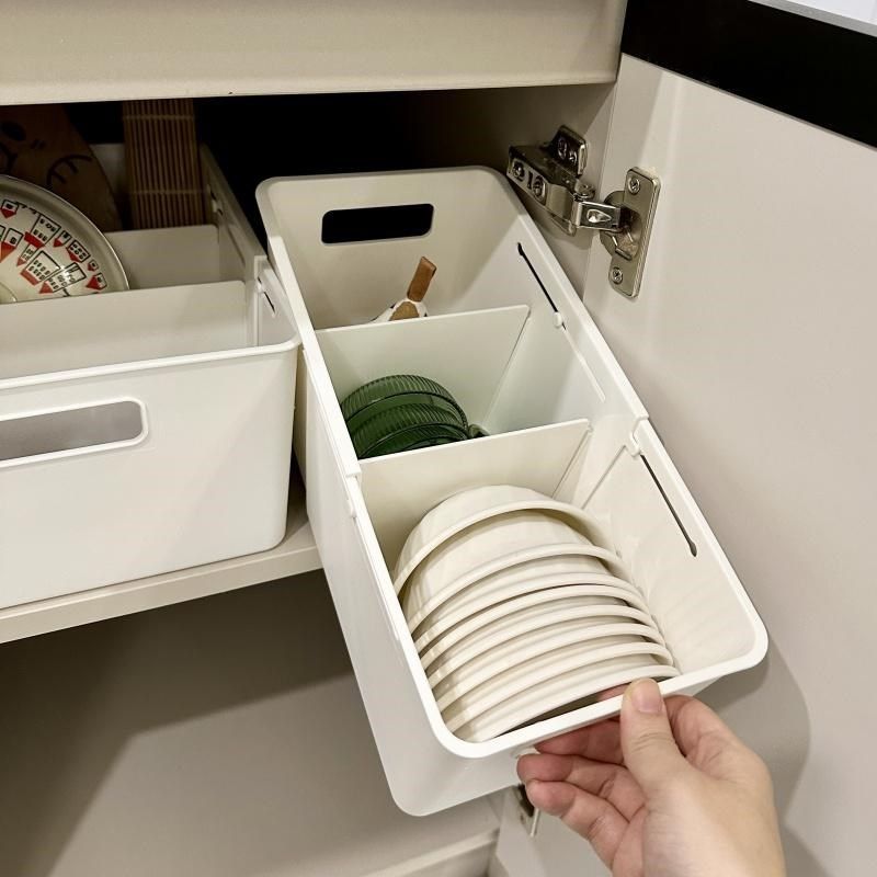 橱柜碗碟餐具收纳盒碗盘筷u勺砧板置物架多功能厨房锅盖分格整理