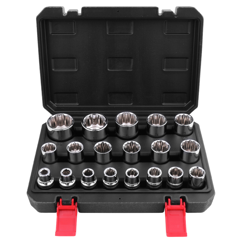 梅花套筒套装12角梅花套筒r头19mm花角套筒12花套头子梅花套头27m