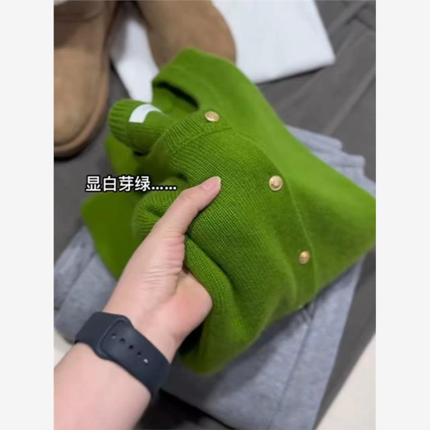 欧式高端绿色秋冬女针织