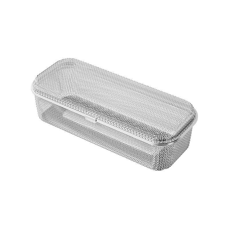 不锈钢多功能小物篮可进洗u碗机刀叉筷子餐具免散落镂空保护长盒