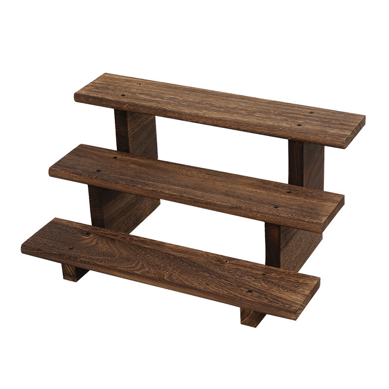 烧桐木 实木博古架紫砂壶架子中式F展示架小摆件茶具茶杯置物架