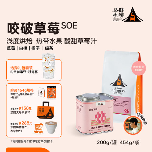 咬破草莓SOE冷萃手冲意式咖啡豆